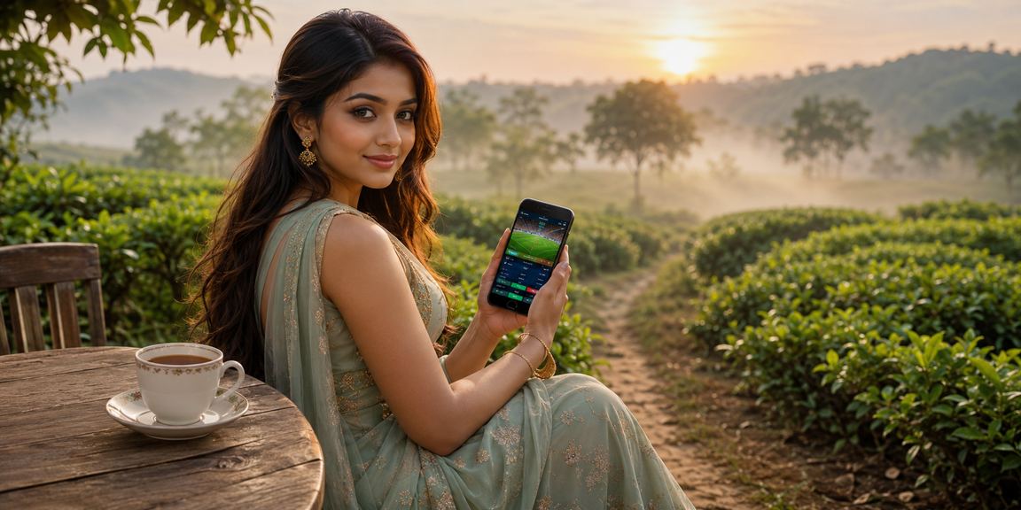 সিলেটের চা বাগানে একজন ব্যবহারকারী 3190 ক্যাসিনো অ্যাপ ব্যবহার করছেন